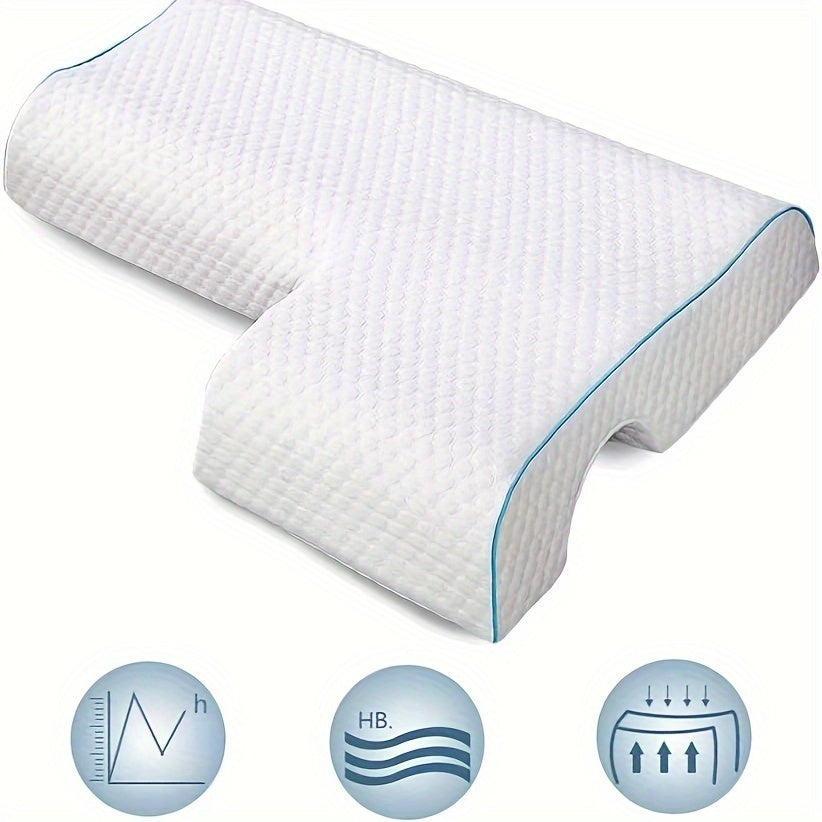 Couples Arched Cuddle Pillow Memory Foam Hand Rest Pillow for Sleeping