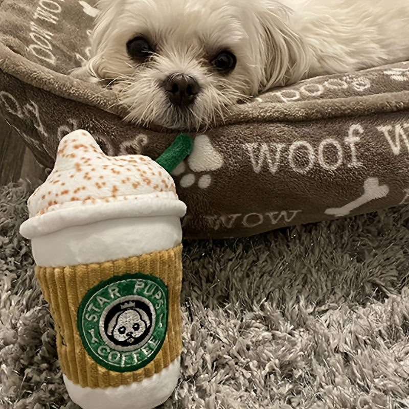 Dog Spice Latte Plush Toy 16.5in