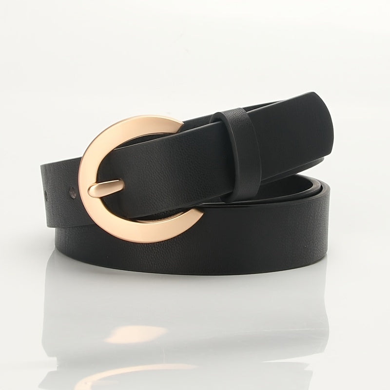 Women's PU Leather Waist Belt for Jeans Pants Dress