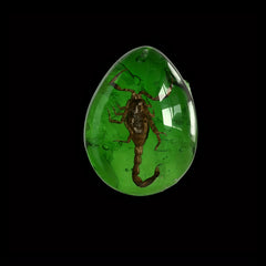 Resin Amber Green Pendant Necklace - Various Styles