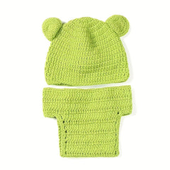 Hand Woven Frog Prince Costume Suit for Photography