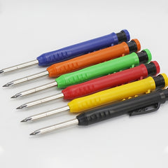 Mechanical Carpenter Pencil Colorful Refills Pencils Built-In Sharpener