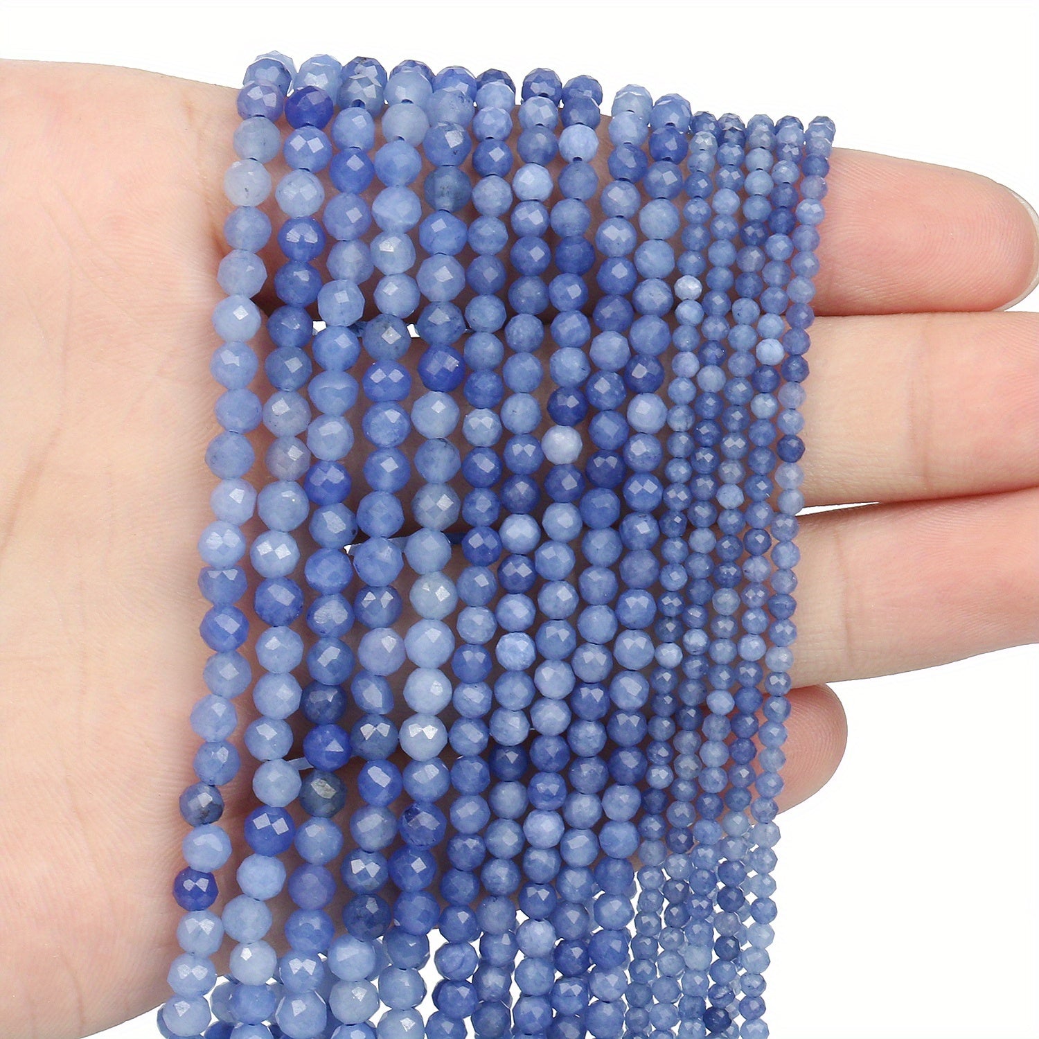 Faceted Stone Small Beads Tree Agate Lapis Lazuli Sapphire Chalcedony Spacer