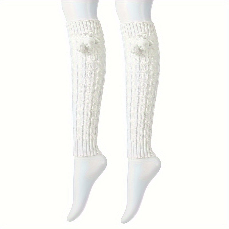 Women's Knitted Harajuku Leg Socks Warm Cold Leg Warmer