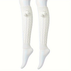 Women's Knitted Harajuku Leg Socks Warm Cold Leg Warmer