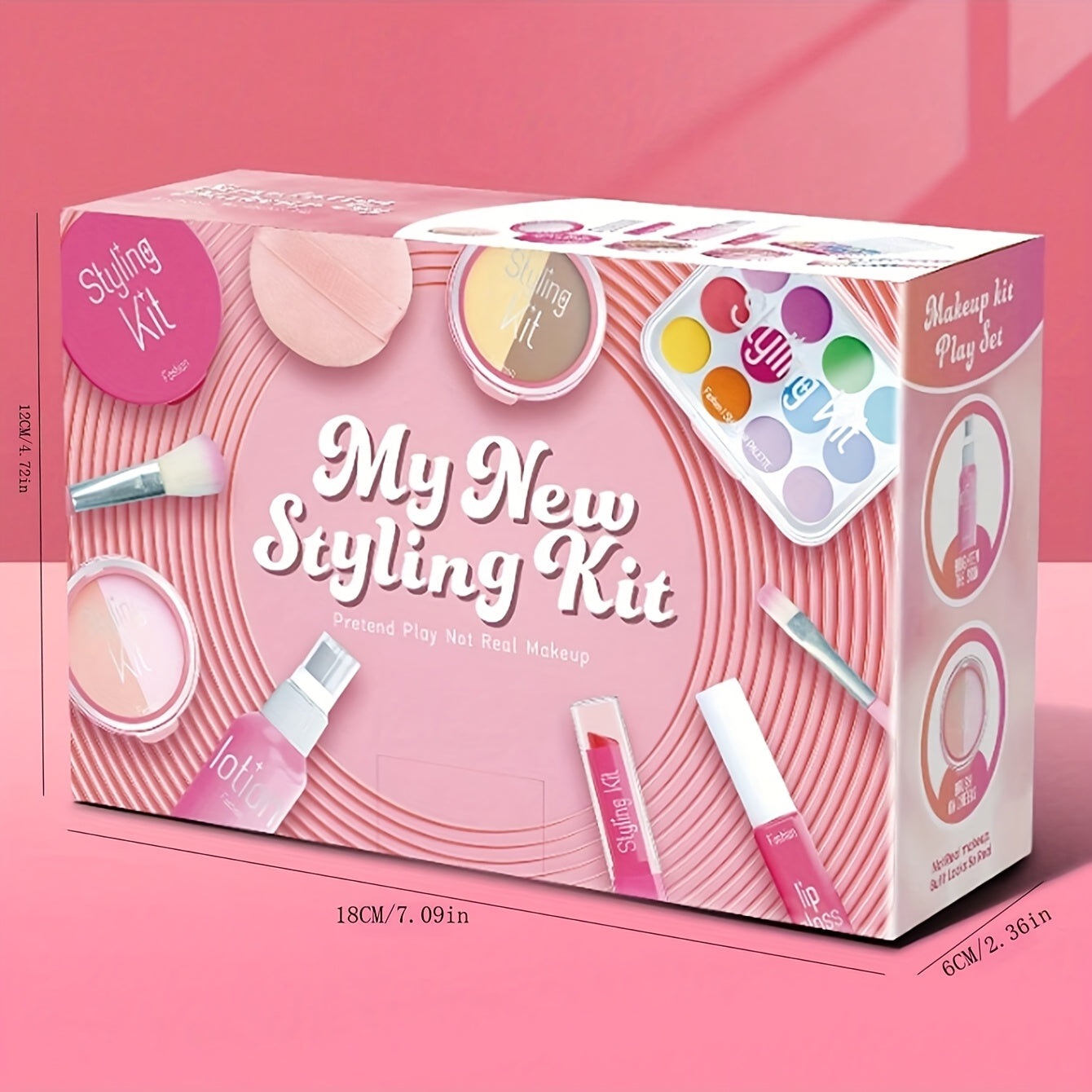 Pretend Makeup Toy Set for Girls - Princess Role Play Toy