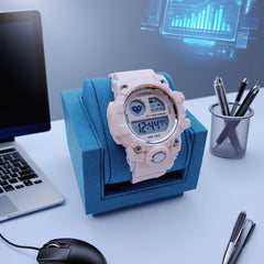Pink Girls' Waterproof Digital Watch Sports Timer Date Alarm Adjustable Strap