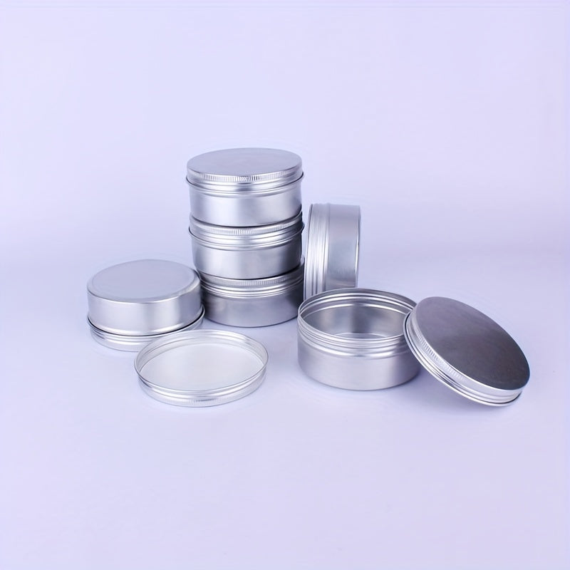 2pcs 150ML Aluminum Biscuit Boxes Round Fruit Tea Box Leak Proof Container