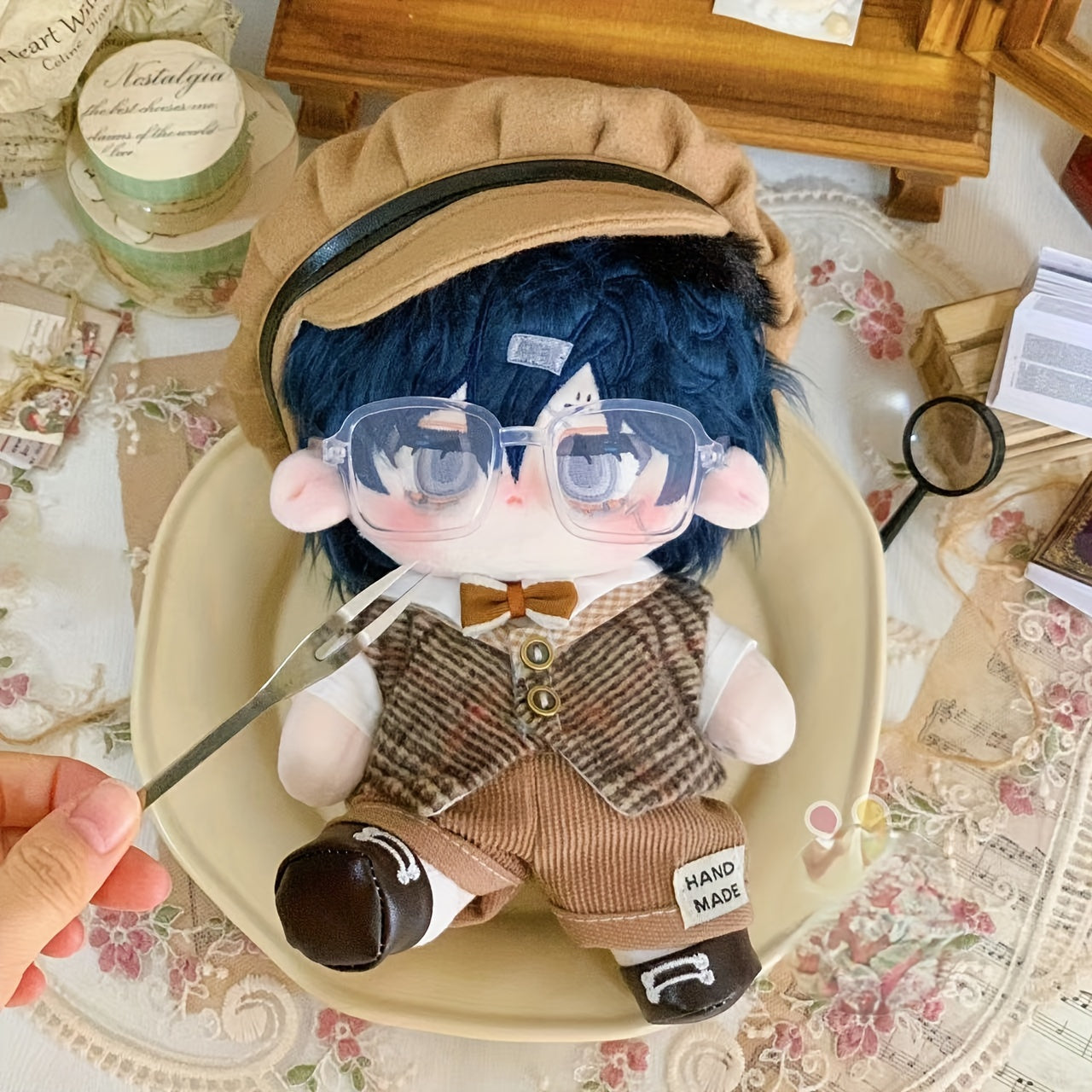 Detective Style Outfit for 7.87 inch Doll Star Figure Boy Ensemble DIY Toy