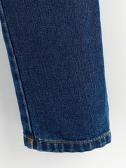 Girls Fit Jeans Solid Elastic Waist Pants Kids Clothes