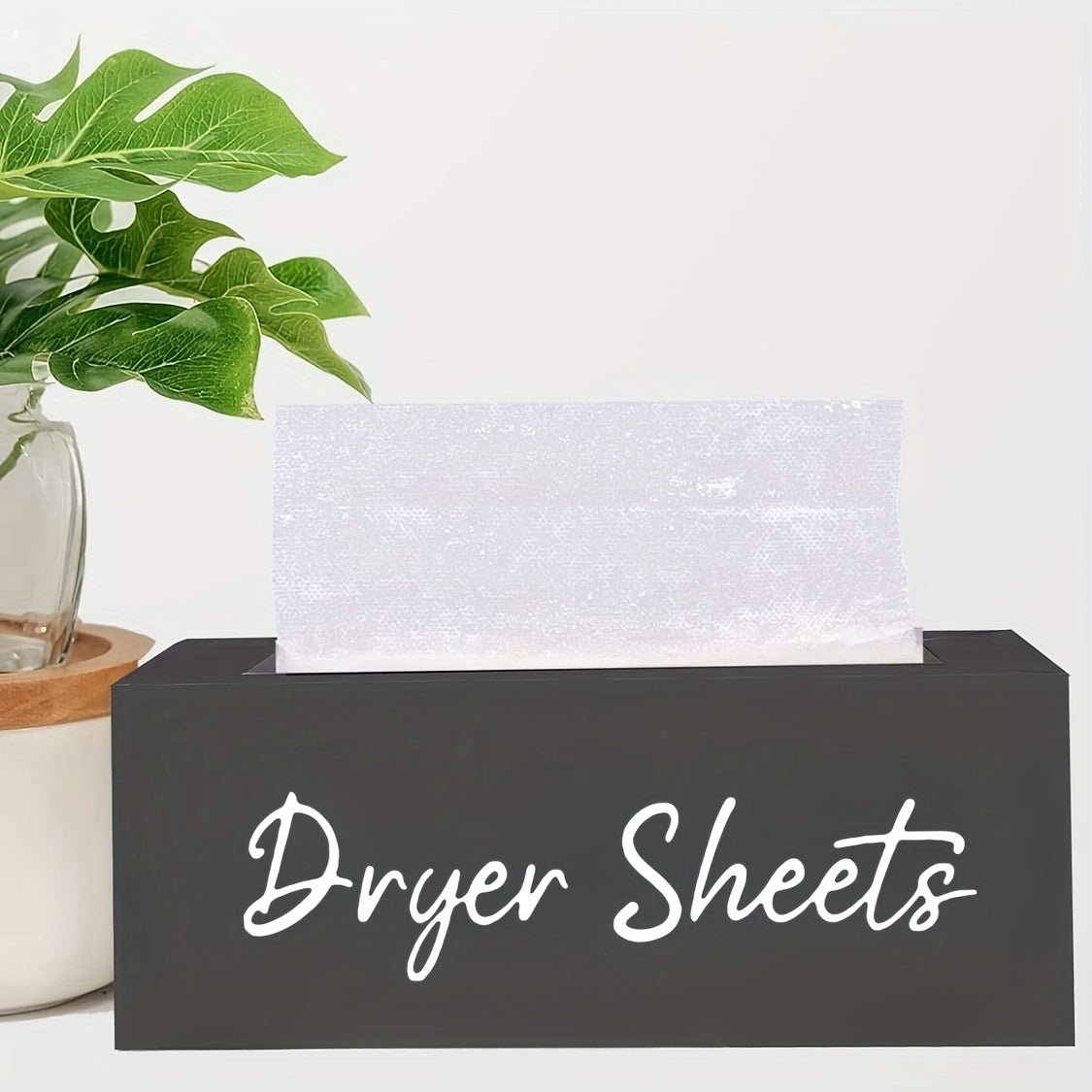 Wooden Tissue Box Laundry Dryer Paper Holder Decorative Storage Box