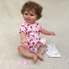 Adorable Maddie Reborn Doll with Rooted Hair - Waterproof Soft Touch Vinyl