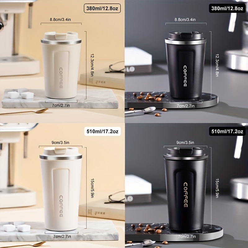 European Style Stainless Steel Insulation Mug - 380ml/12.8oz