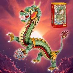 Dragon Building Blocks Culture Animal DIY Bricks Desk Decoration