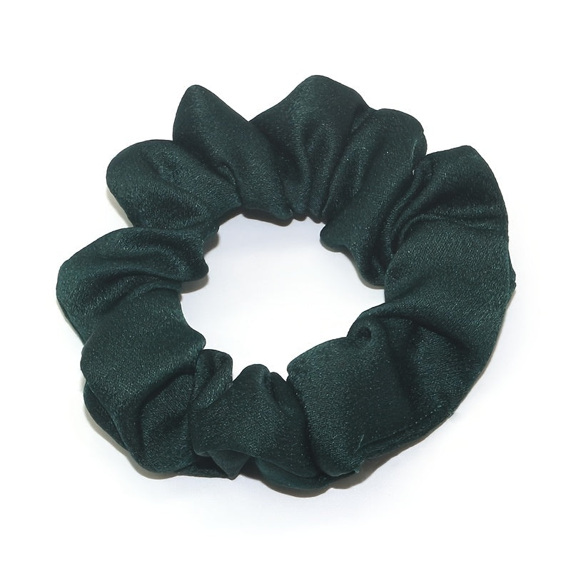 Fabric Hair Scrunchies For Women Girls Sleep Soft Solid Scrunchie