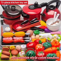 Kids Home Kitchen Toy Set Girl Baby Simulated Cooking Educational Toys