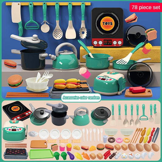 Kids Cooking Utensil Set Pretend Play Toy Gift