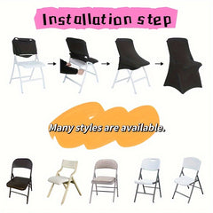 12pcs Soft Elastic Chair Covers, Washable High Elasticity