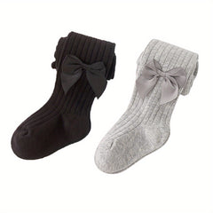 Girls Kids Pantyhose Bow Princess Socks for Spring Autumn