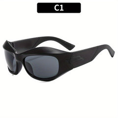 Y2K Wrap Around Sunglasses for Women Men UV400