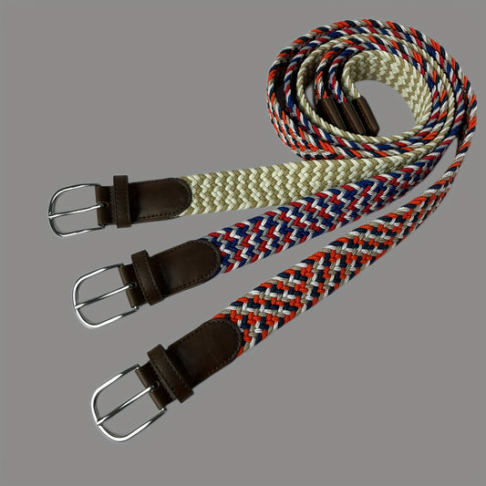 Elastic Belt Canvas Woven Twist Wax Rope for Girls & Youth
