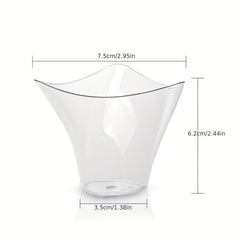 25pcs 3 Oz Dessert Cups With Spoons For Party Disposable and Biodegradable