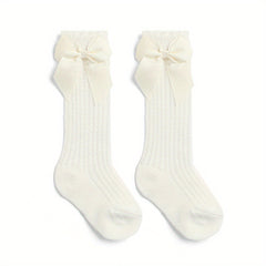 Cozy and Breathable Baby Bow Socks