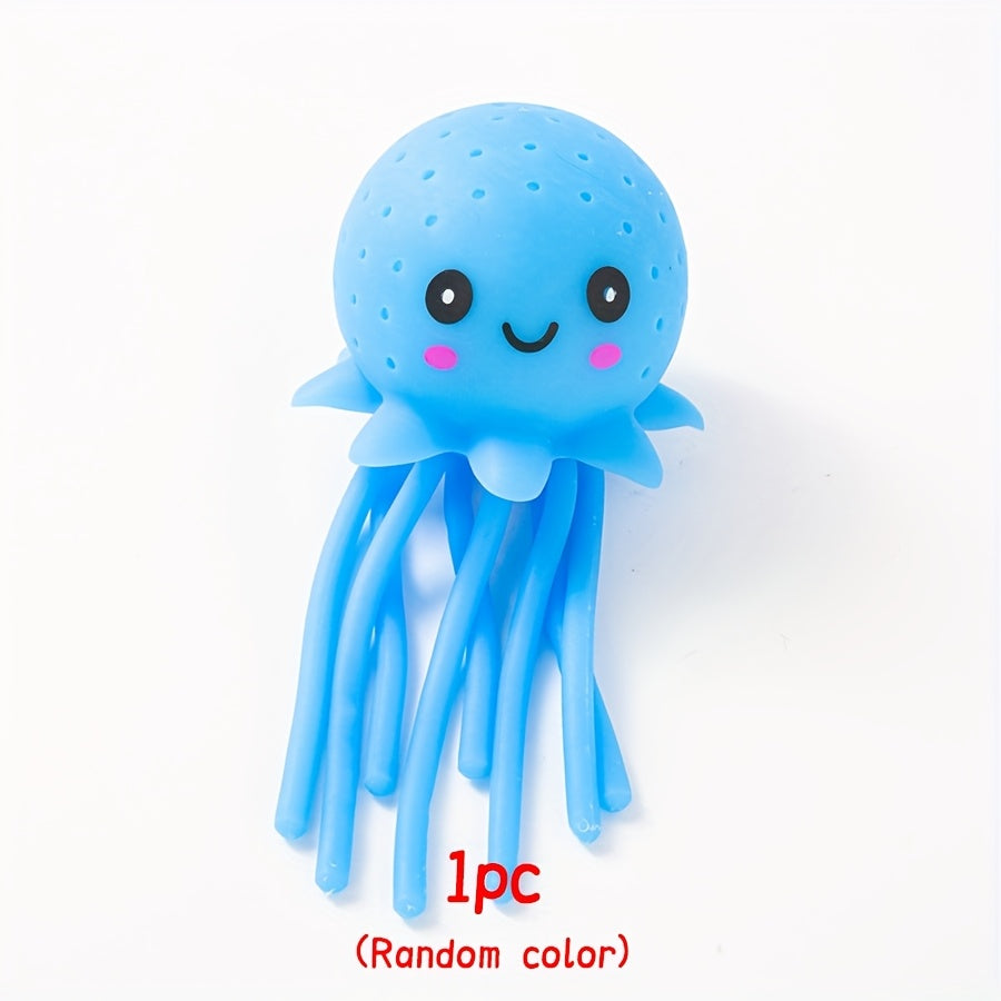 4pcs Squishy Jellyfish Squeeze Toys for Pool Holiday Party
