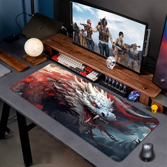 Dragon Large Gaming Mousepad HD Keyboard Mat Desk Natural Rubber
