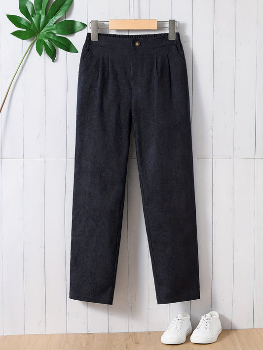 Boys Casual Corduroy Long Pants Spring Autumn Kids Clothing
