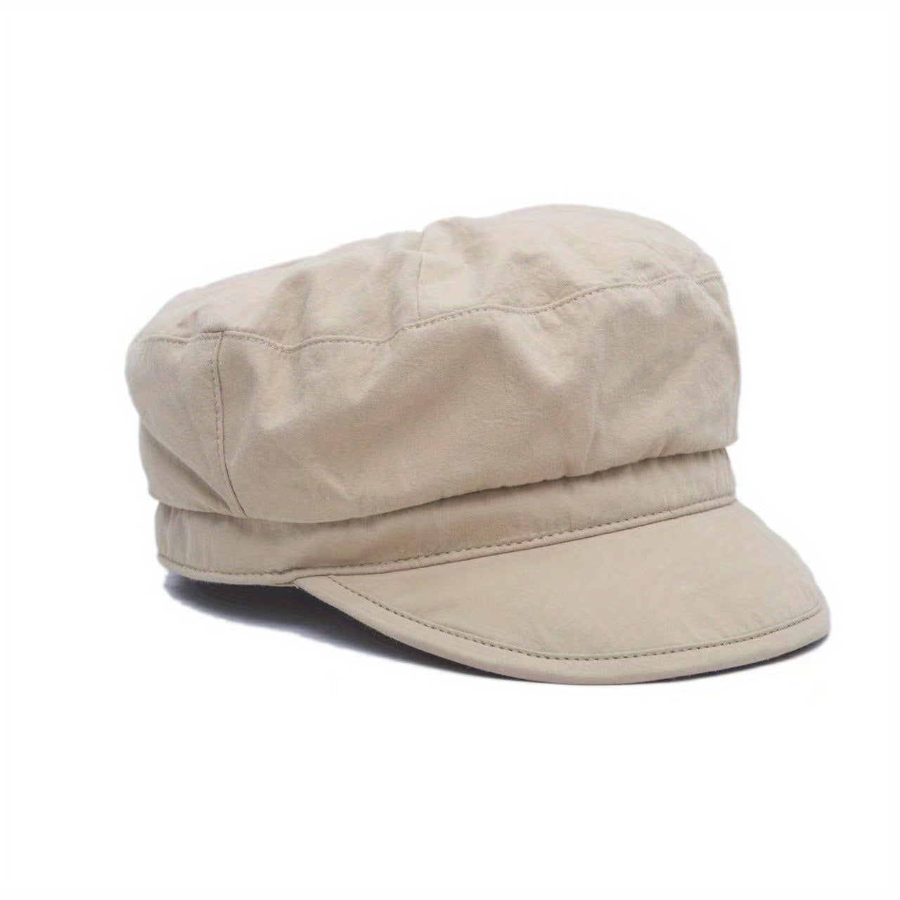 Flat Top Octagonal Hat Spring Summer Navy Hat Khaki Peaked Cap
