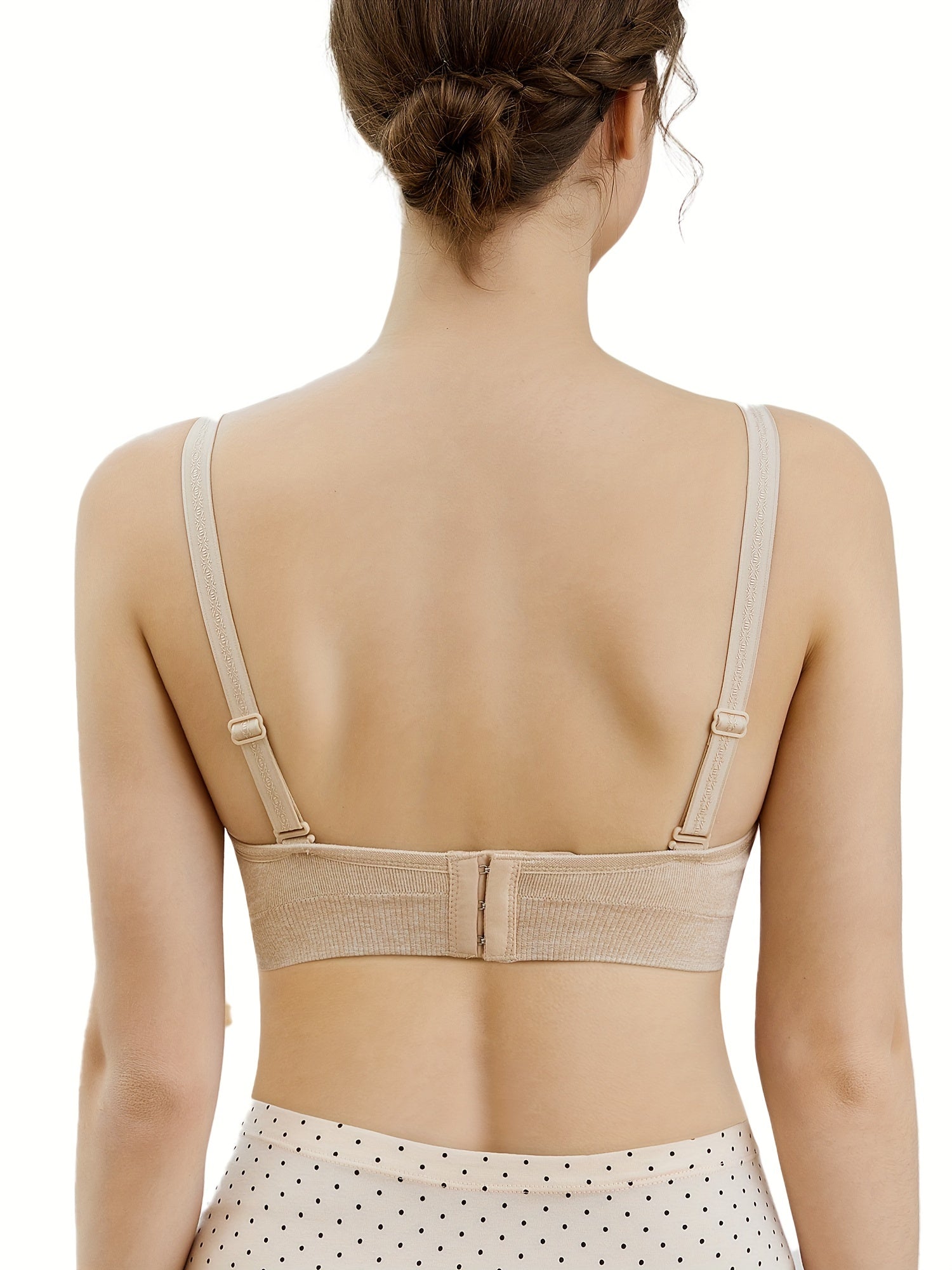 Maternity Nursing Bra No Steel Ring One Handed Release Buckle