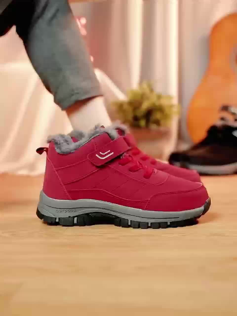 Women's Thermal Snow Boots Slip On Wear Resistance Warm Winter Boots
