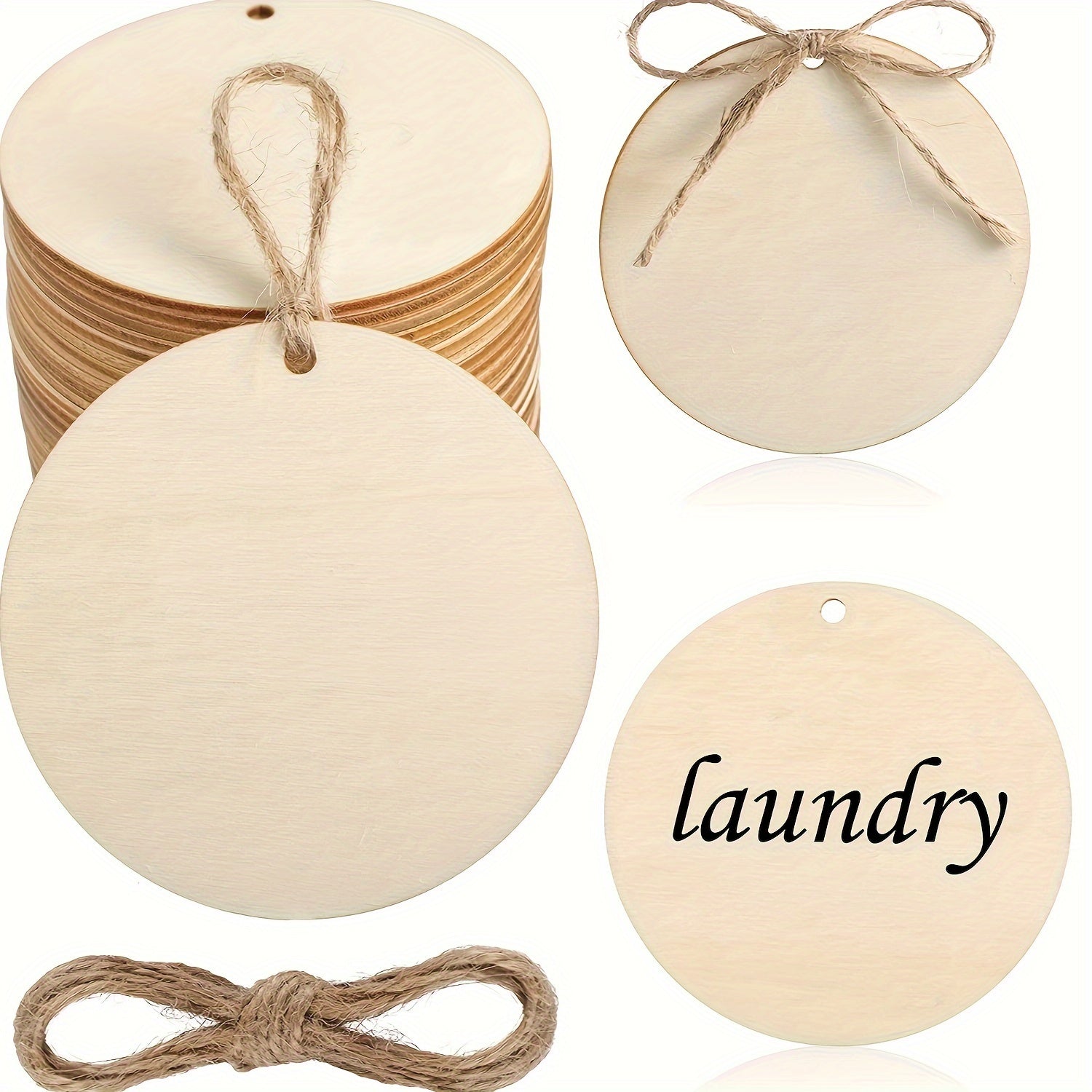 10pcs Wooden Hoops for DIY Crafts Birthdays Christmas