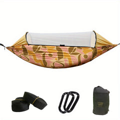 2 Person Camping Hammock with Mosquito Net & Tree Straps