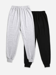  Sports Pants Set Women's Graphic Print Elastic Drawstring Jogger Sweat