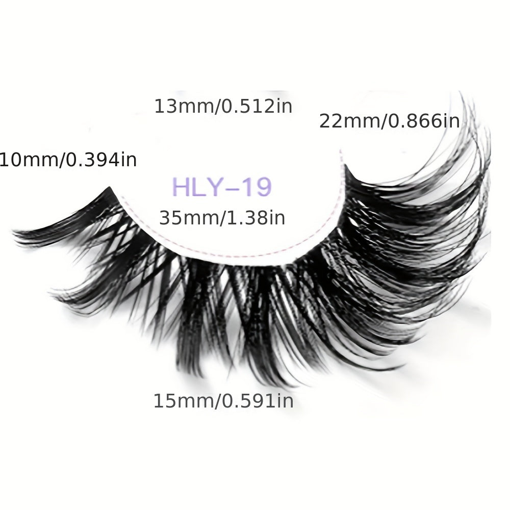 7 Pairs Fox Eye Lashes Little Devil Style Natural Volume