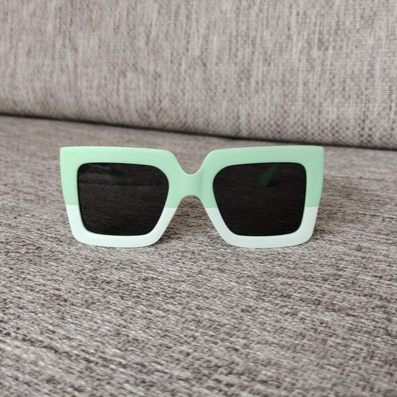 Leopard Print Frame Sun Protection Sunglasses for Teens