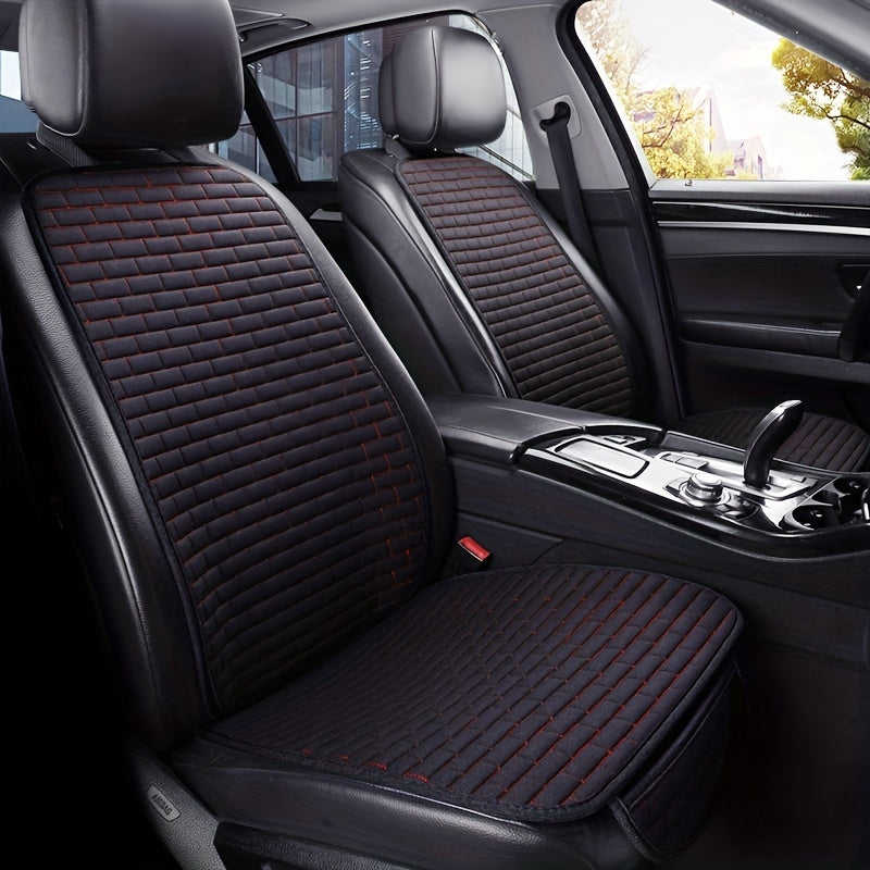 Car Seat Cover Protector Linen Front Rear Back Protect Pad Mat