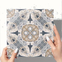 9pcs Bohemian Style Matte Waterproof Stickers Easy To Paste & Remove