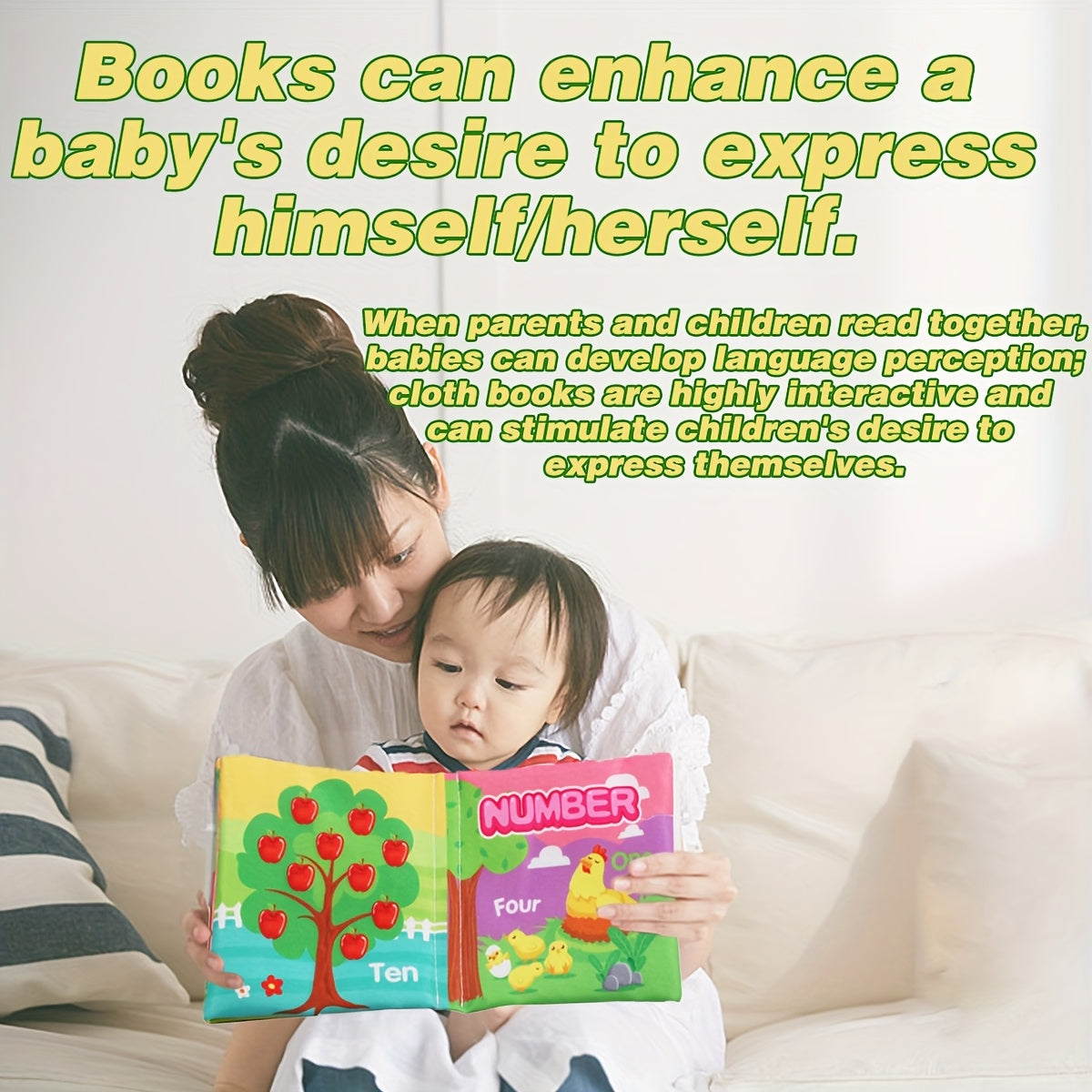 Youngsters Cloth Book Set - Interactive Toy for Birthday