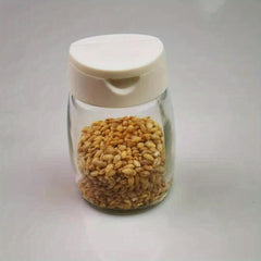 Glass Seasoning Jar with Shaker Lid for Kitchen