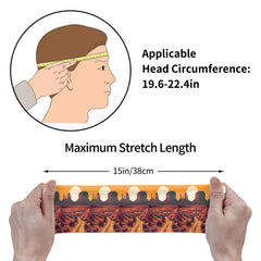 Vintage Western Headband Sweat Wicking Stretchy Breathable Polyester Yoga Gym