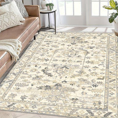 Persian Area Rugs Boho Soft Carpet Anti-Skid TPR Backing Vintage Floor Mat