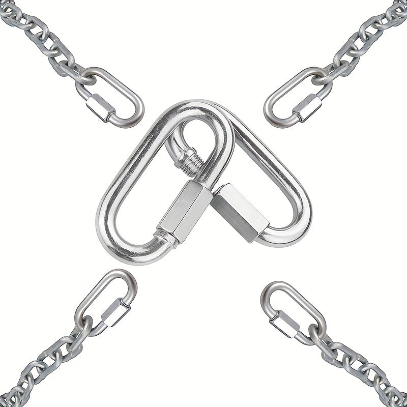 2 Pack Heavy Duty Carabiner Keychains for Outdoor Activities