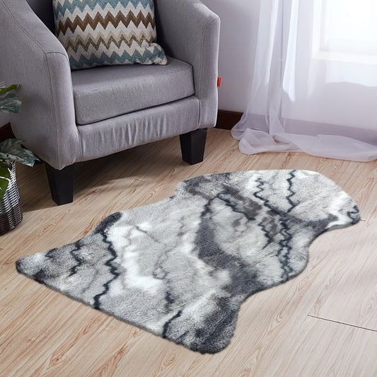 Faux Fur Fluffy Area Rug Soft Thick Floor Mat Non-slip Living Room