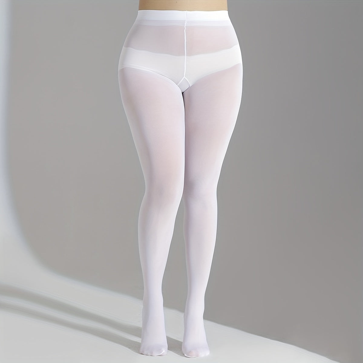  Women's 80D Plain High Rise Pantyhose