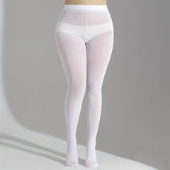  Women's 80D Plain High Rise Pantyhose