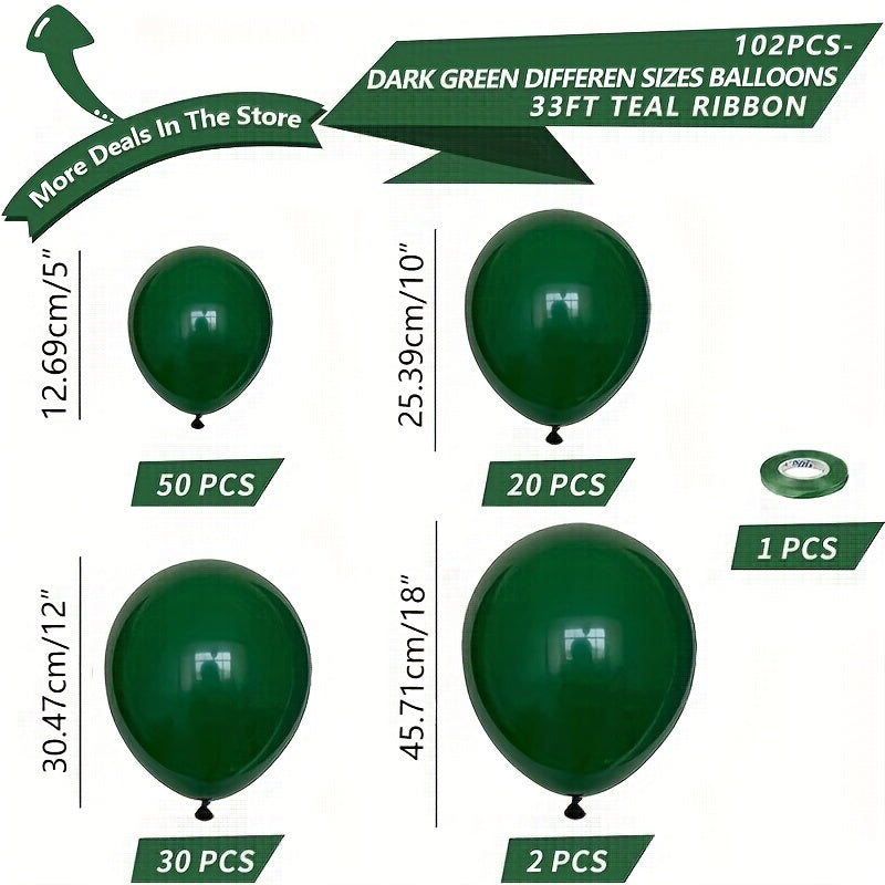 102pcs Olive Green Balloon Arch Garland Set for Celebrations