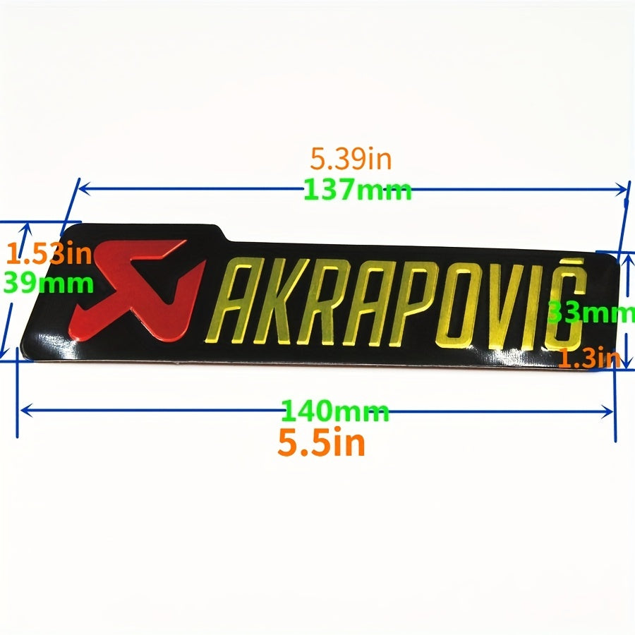 Waterproof Motorcycle Exhaust Pipe Sticker Decoration